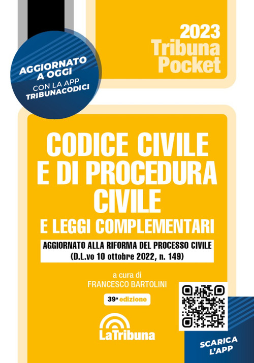 Codice civile e di procedura civile e leggi complementari