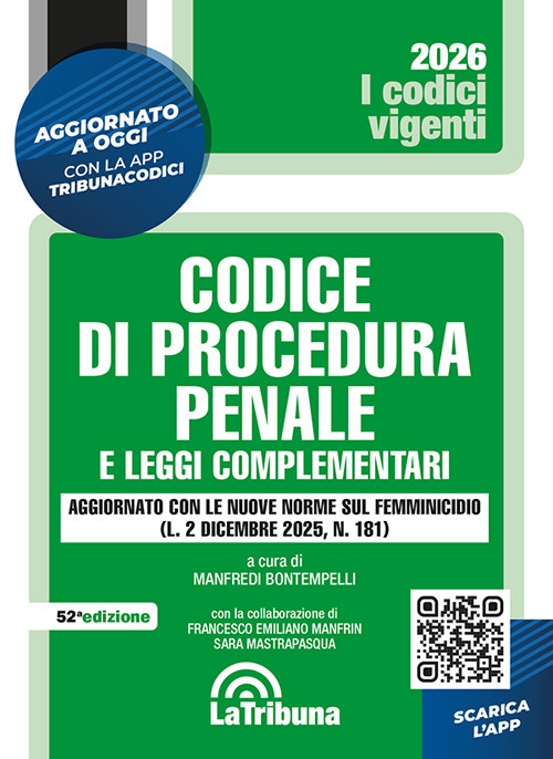 Codice di procedura penale e leggi complementari