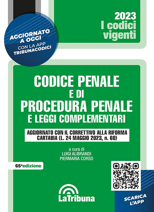 Codice penale e di procedura penale e leggi complementari