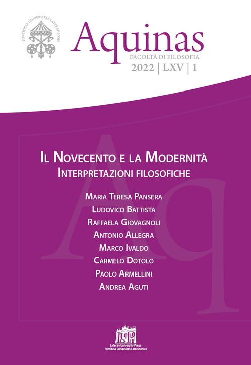 Aquinas. Rivista internazionale di filosofia
