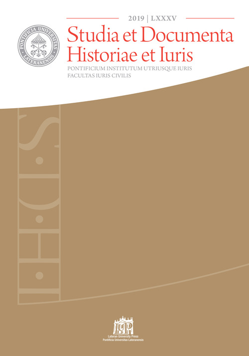 Studia et documenta historiae et iuris