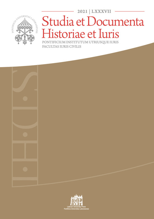 Studia et documenta historiae et iuris