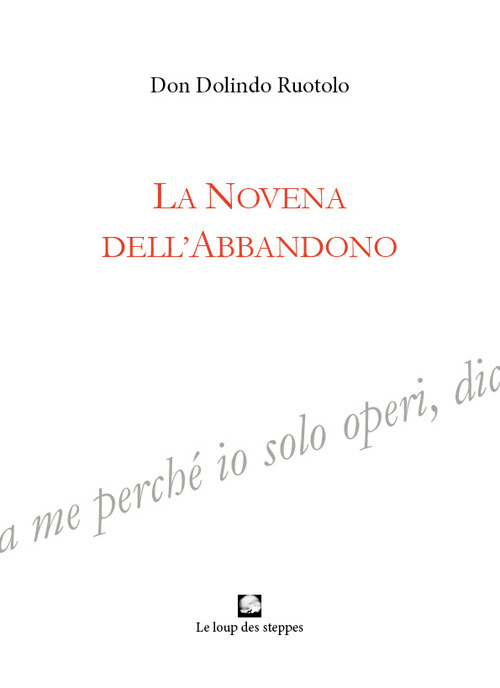La novena dell'abbandono