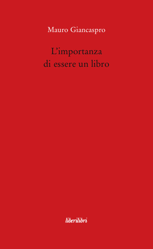 L'importanza di essere un libro