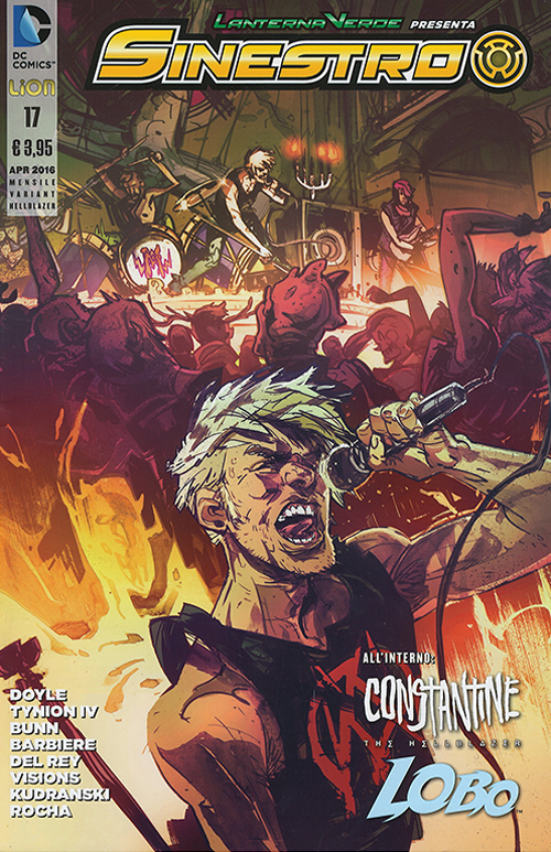 Lanterna verde presenta: Sinestro. Variant Hellblazer