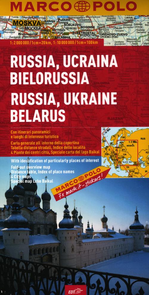 Russia, Ucraina, Bielorussia 1:2.000.000
