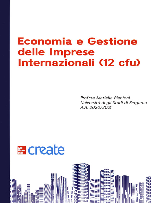 Economia e gestione delle imprese internazionali 12 cfu