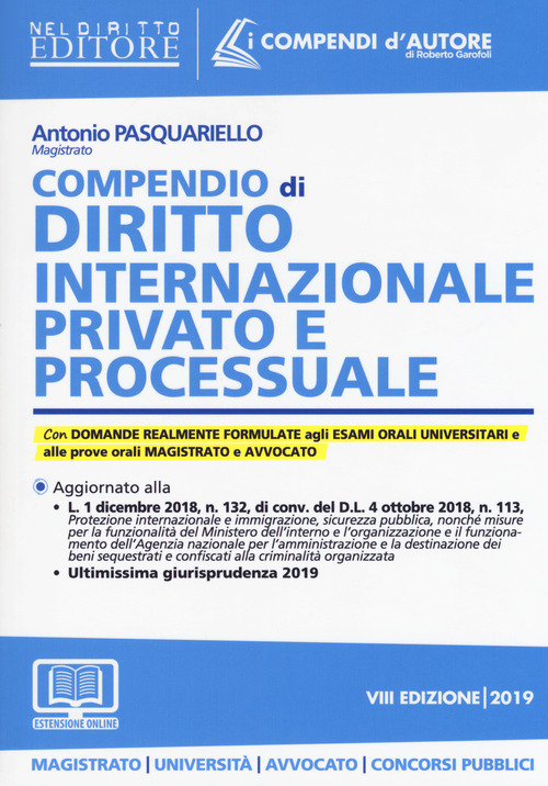 Compendio di diritto internazionale privato e processuale
