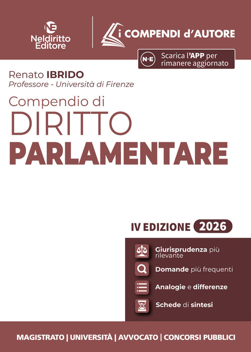 Compendio di diritto parlamentare 2026