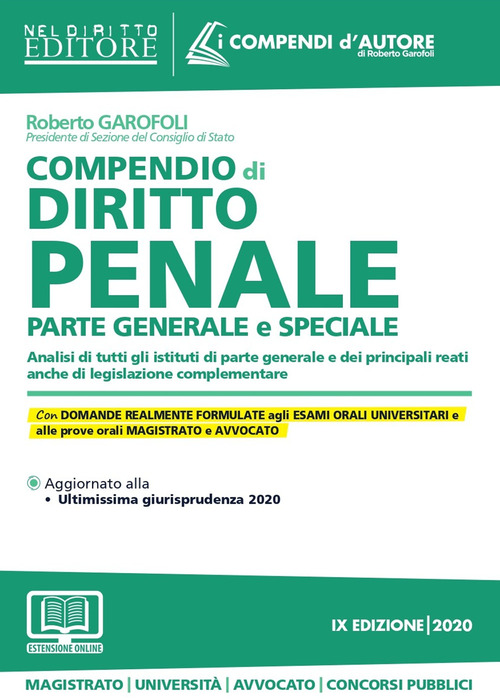 Compendio di diritto penale. Parte generale e speciale