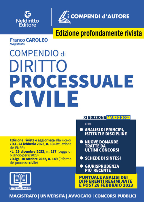 Compendio di diritto processuale civile