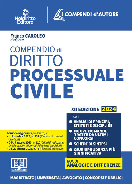 Compendio di diritto processuale civile