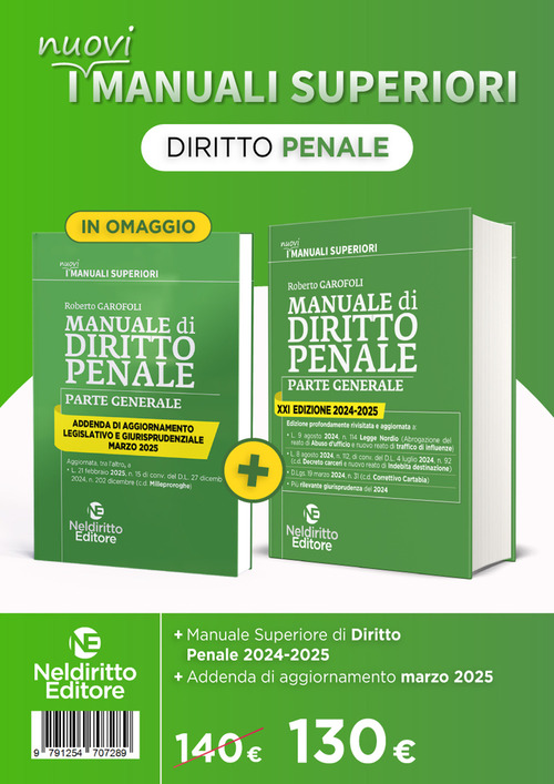 Manuale superiore di diritto penale 2024-2025