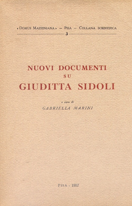 Nuovi documenti su Giuditta Sidoli