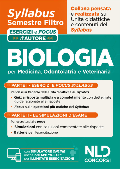 Biologia. Syllabus semestre filtro medicina. Esercizi e focus d'autore