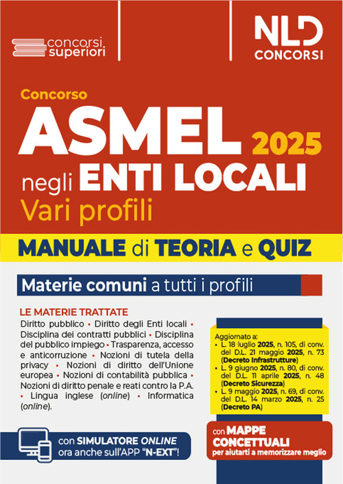 Manuale Concorso Asmel 2025. Teoria e quiz