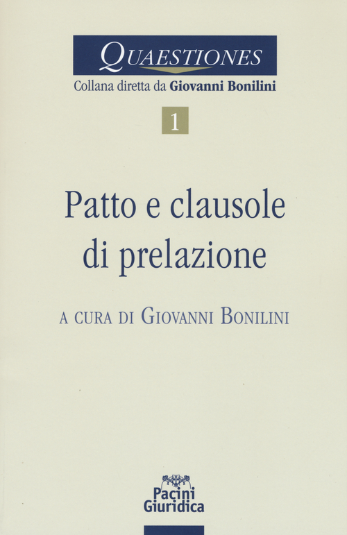 Patto e clausole di prelazione