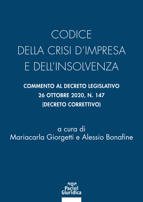 Codice della crisi d'impresa e dell'insolvenza