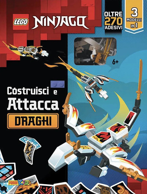 Draghi. Costruisci e attacca. Lego Ninjago. Con adesivi