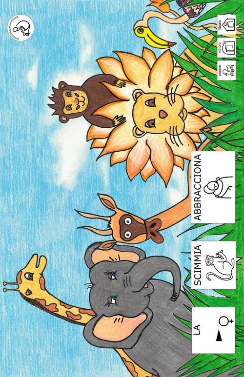 La scimmia abbracciona