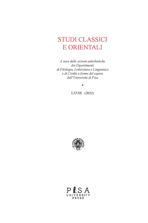 Studi classici e orientali