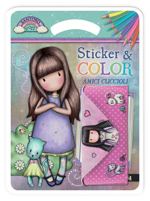 Amici cuccioli. Gorjuss. Sticker & color. Con adesivi