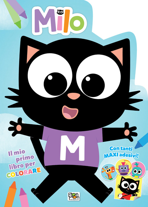 Il mio primo libro per colorare. Milo. Con adesivi