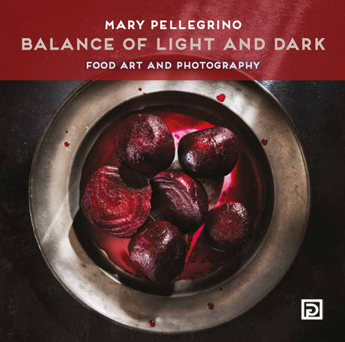 Balance of light and dark. Food art and photography