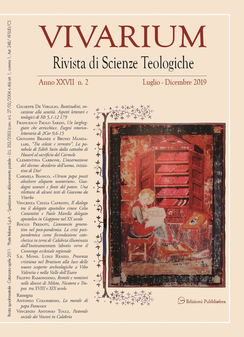 Vivarium. Rivista di scienze teologiche