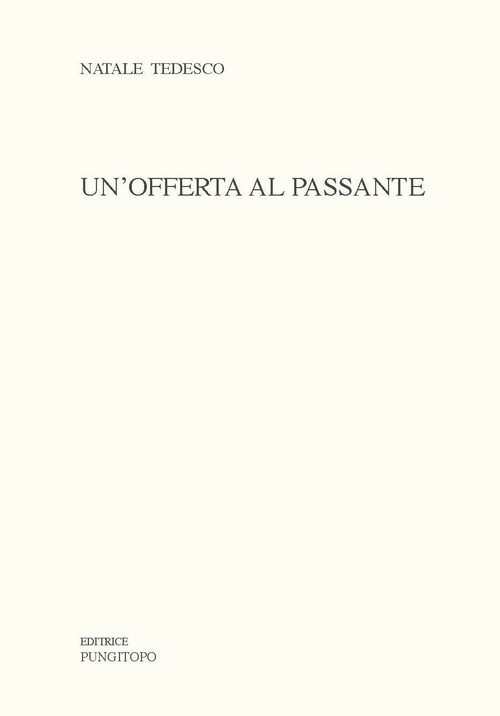 Un'offerta al passante