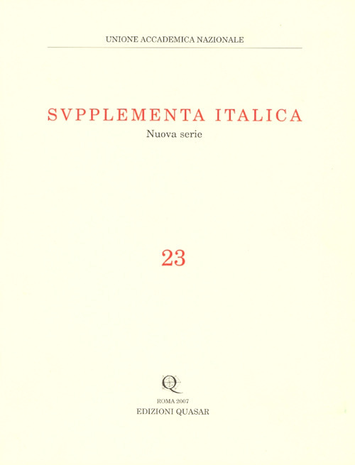 Supplementa italica