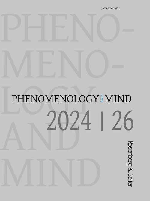 Phenomenology and mind. Ediz. inglese e tedesca