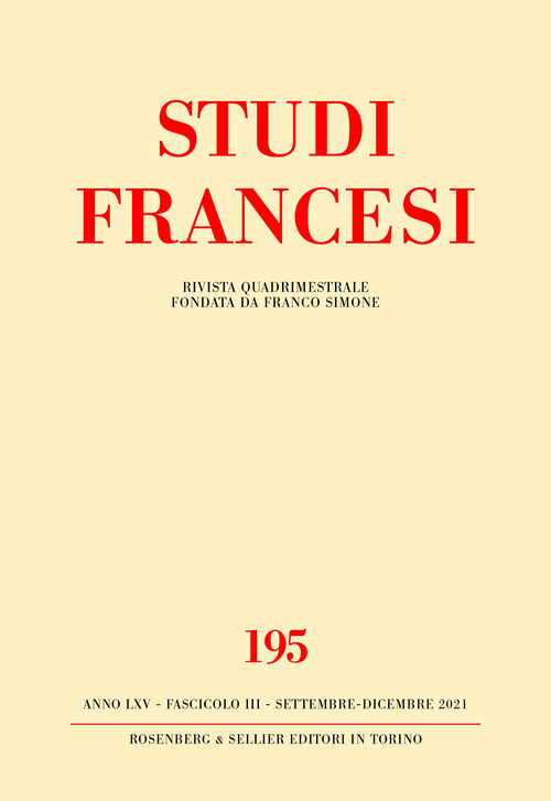 Studi francesi. Ediz. italiana e francese