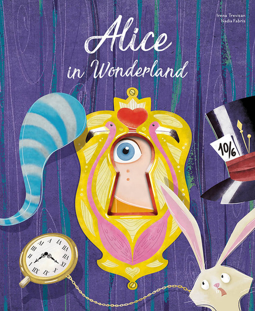 Alice in wonderland. Die-cut reading