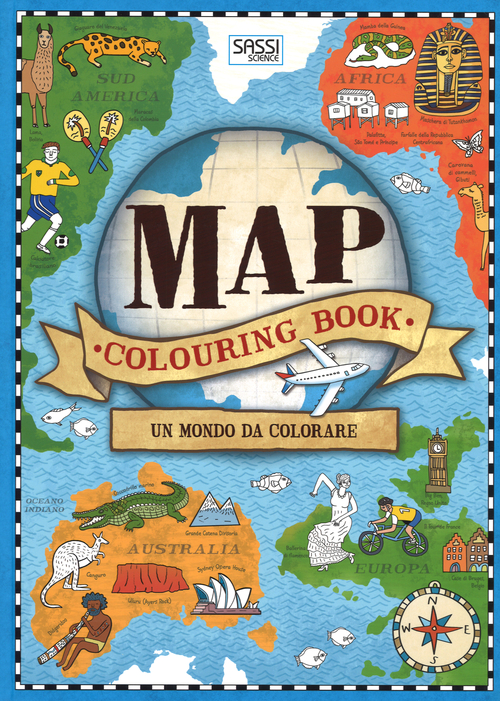 Map colouring book. Un mondo da colorare