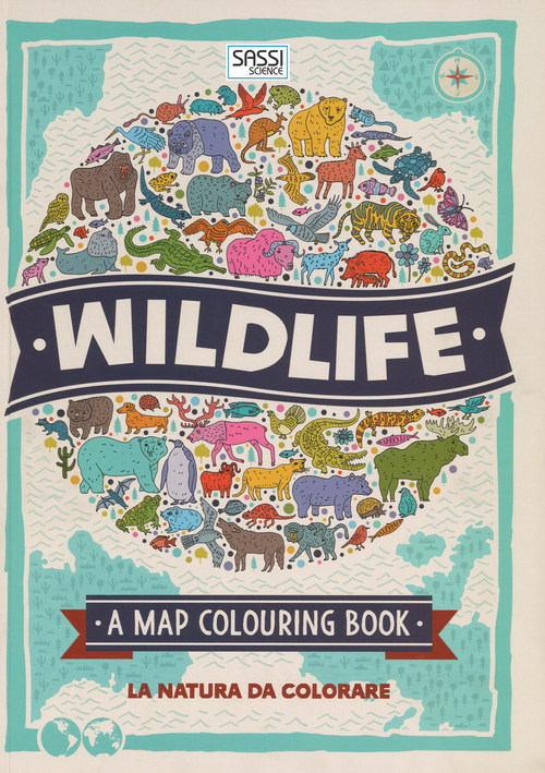 Wildlife. A map colouring book