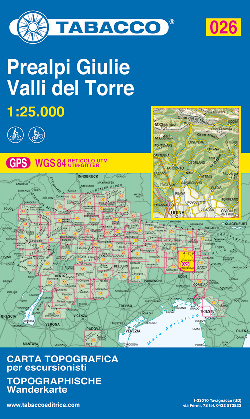 Prealpi Giulie. Valli del Torre 1:25.000
