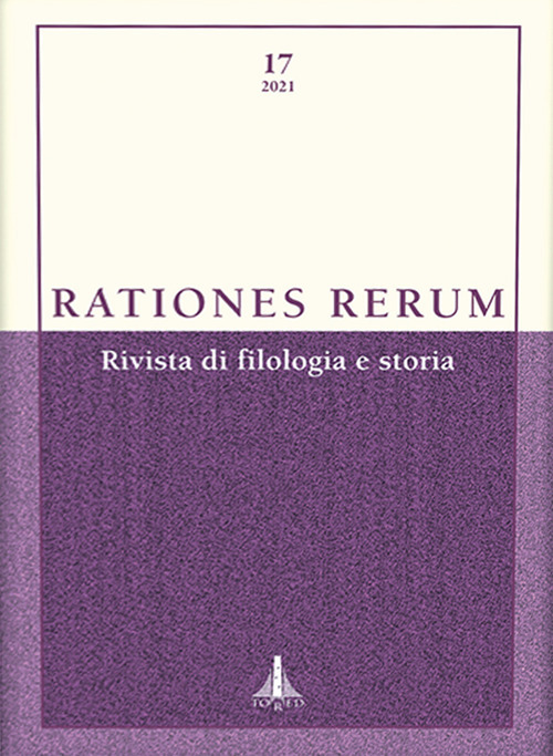 Rationes rerum. Rivista di filologia e storia