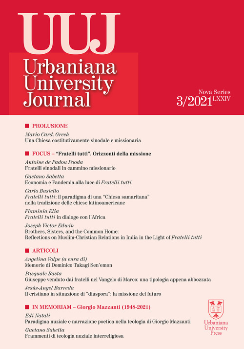 Urbaniana University Journal. Euntes Docete