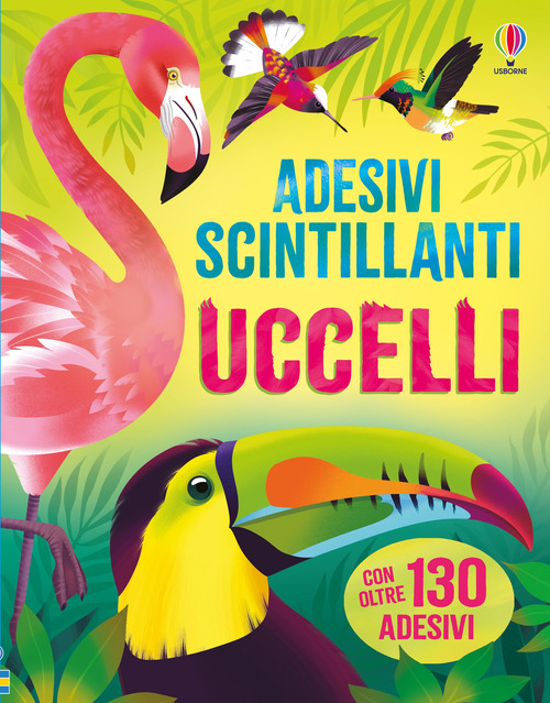 Uccelli. Adesivi scintillanti