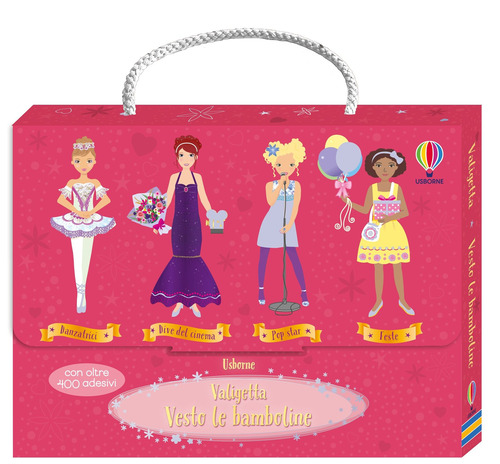 Valigetta Vesto le bamboline. Con adesivi
