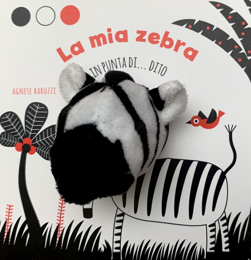 La mia zebra in punta di dito
