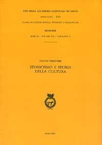 Storicismo e storia della cultura