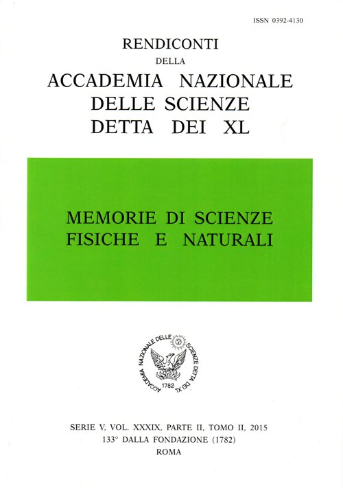 Memorie di scienze fisiche e naturali. Serie V. Rendiconti della Accademia Nazionale delle Scienze detta dei XL