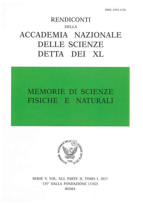 Memorie di scienze fisiche e naturali. Serie V. Rendiconti della Accademia Nazionale delle Scienze detta dei XL