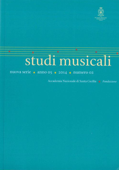 Studi musicali (2014). N.S. Ediz. italiana, inglese e tedesca