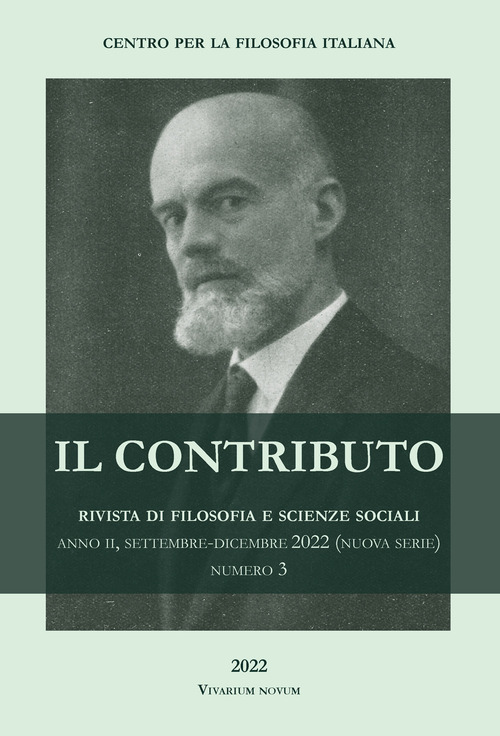 Il contributo. Rivista di filosofia e scienze sociali