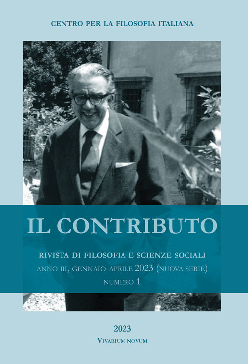 Il contributo. Rivista di filosofia e scienze sociali