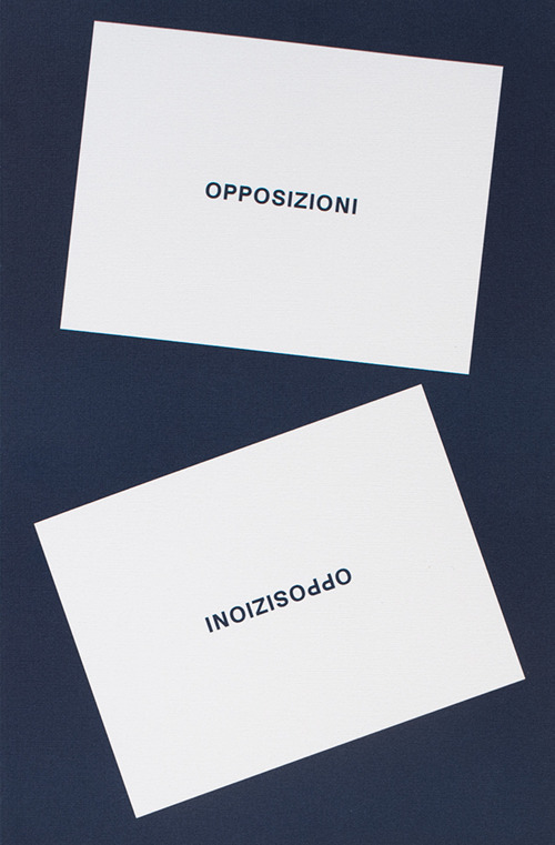 Opposizioni. Ediz. italiana e inglese