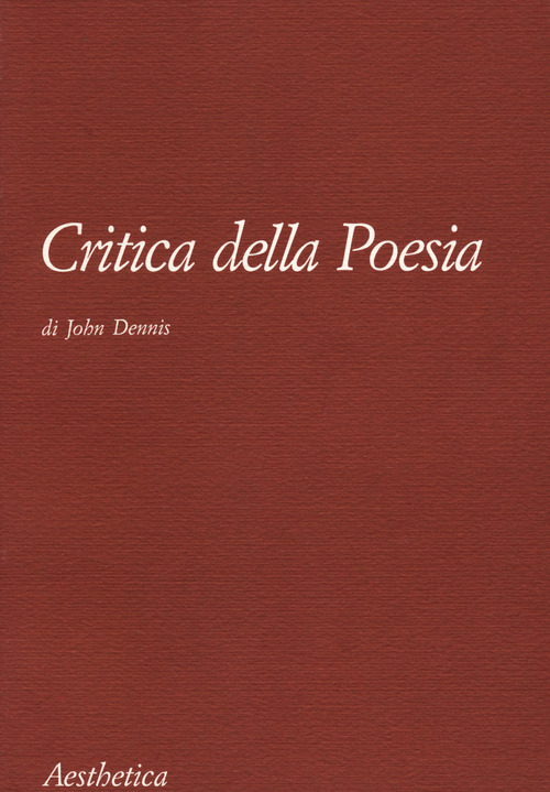 Critica della poesia